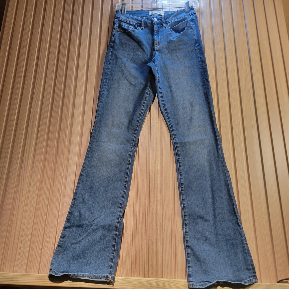Gap 1969 Curvy Perfect Boot Jeans Medium Wash Denim 27L Long Womens